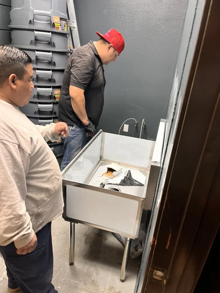 Commercial plumbing and sink installation in Taylor Town
